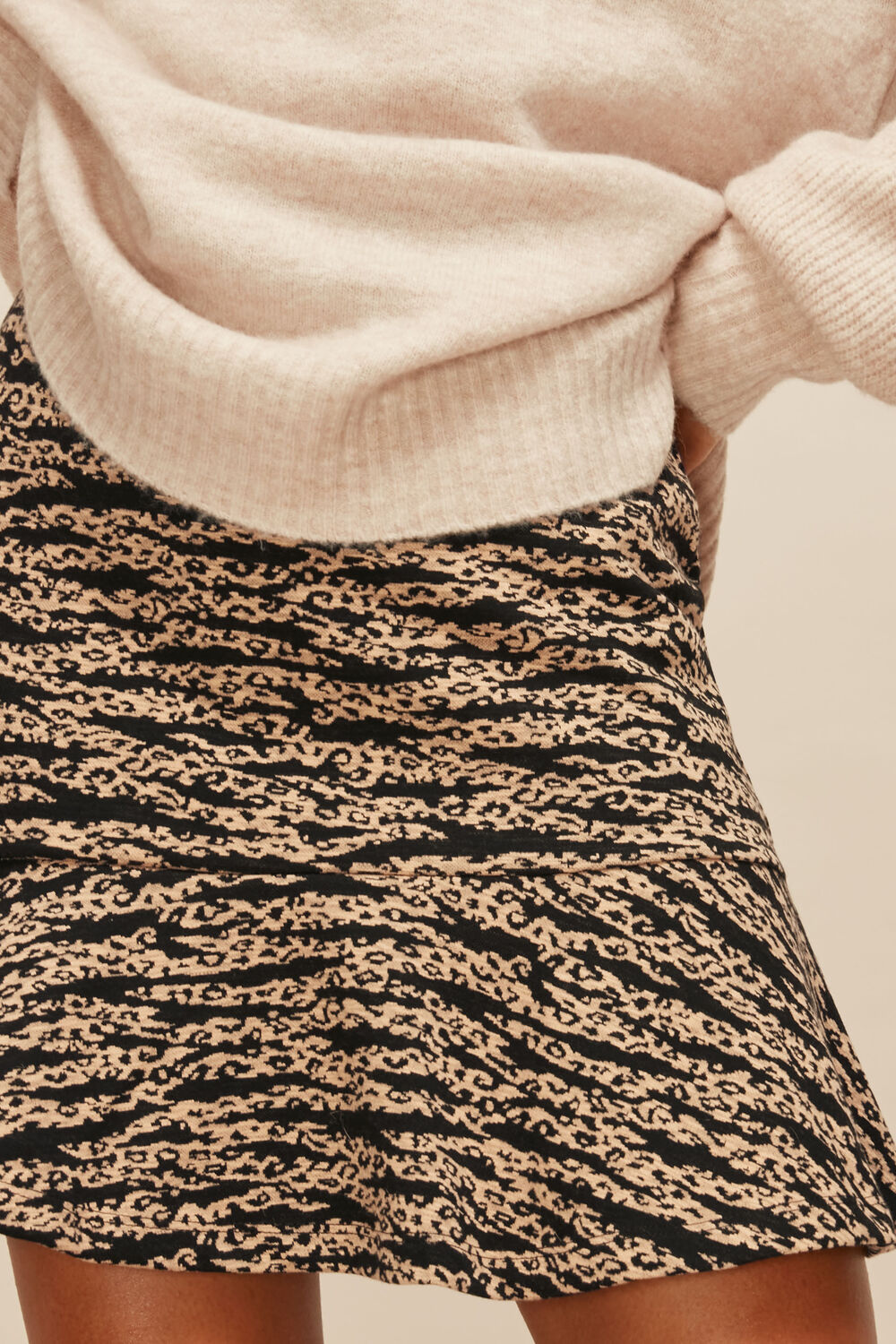 Tiger Leopard Flippy Skirt