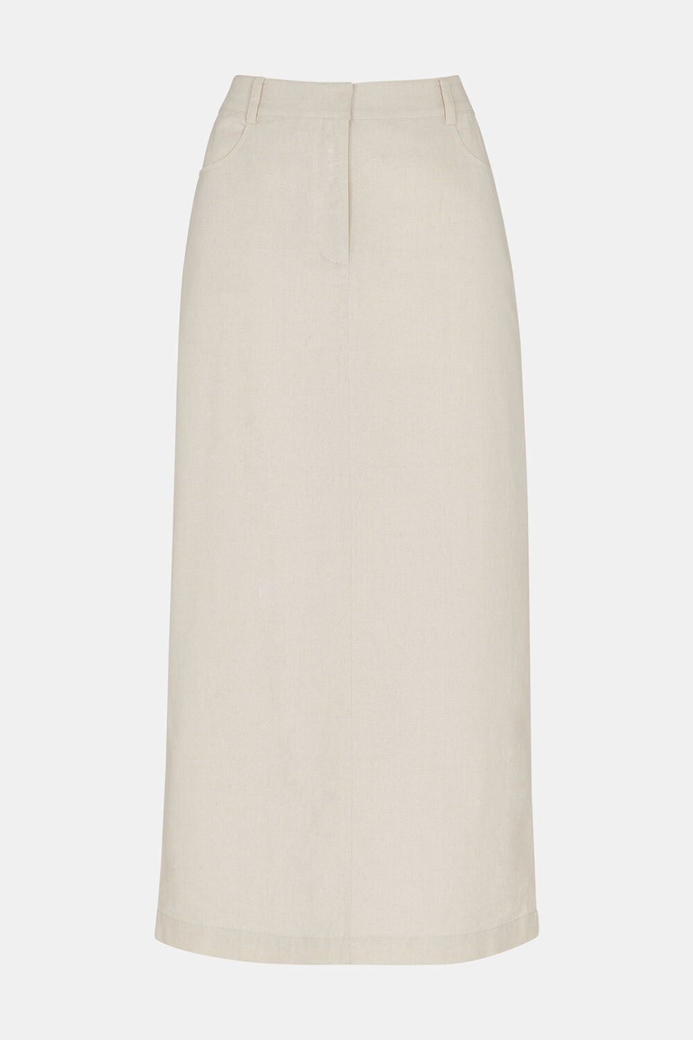 Abigail Linen Blend Midi Skirt