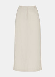 Abigail Linen Blend Midi Skirt