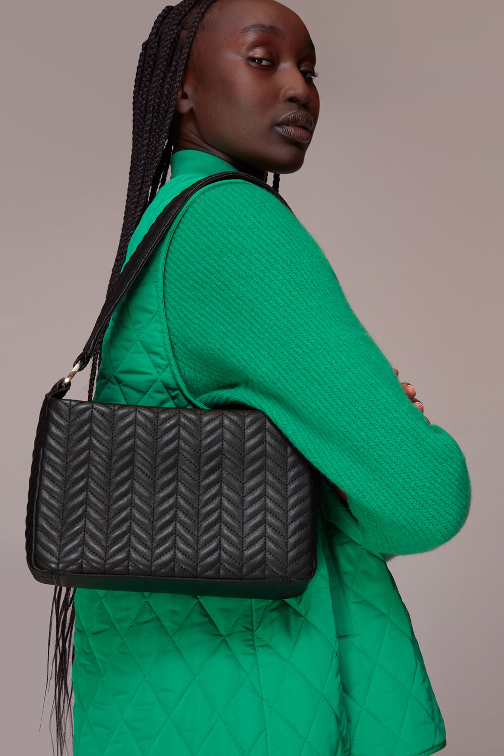 Emine Quilted Shoulder Bag