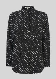 Abstract Spot Selma Blouse Black/Multi