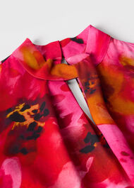 Painterly Floral Midi Dress