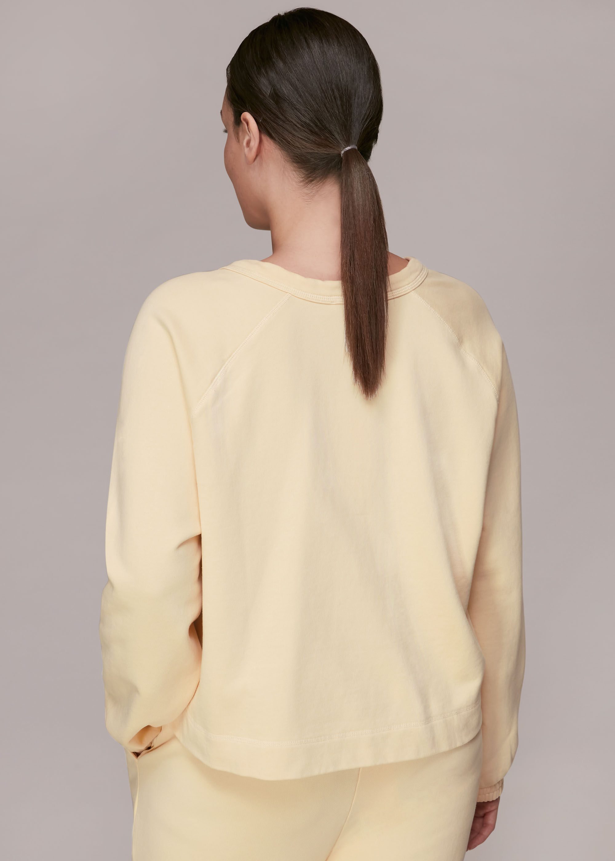 Whistles yellow shop saturday sweatshirt