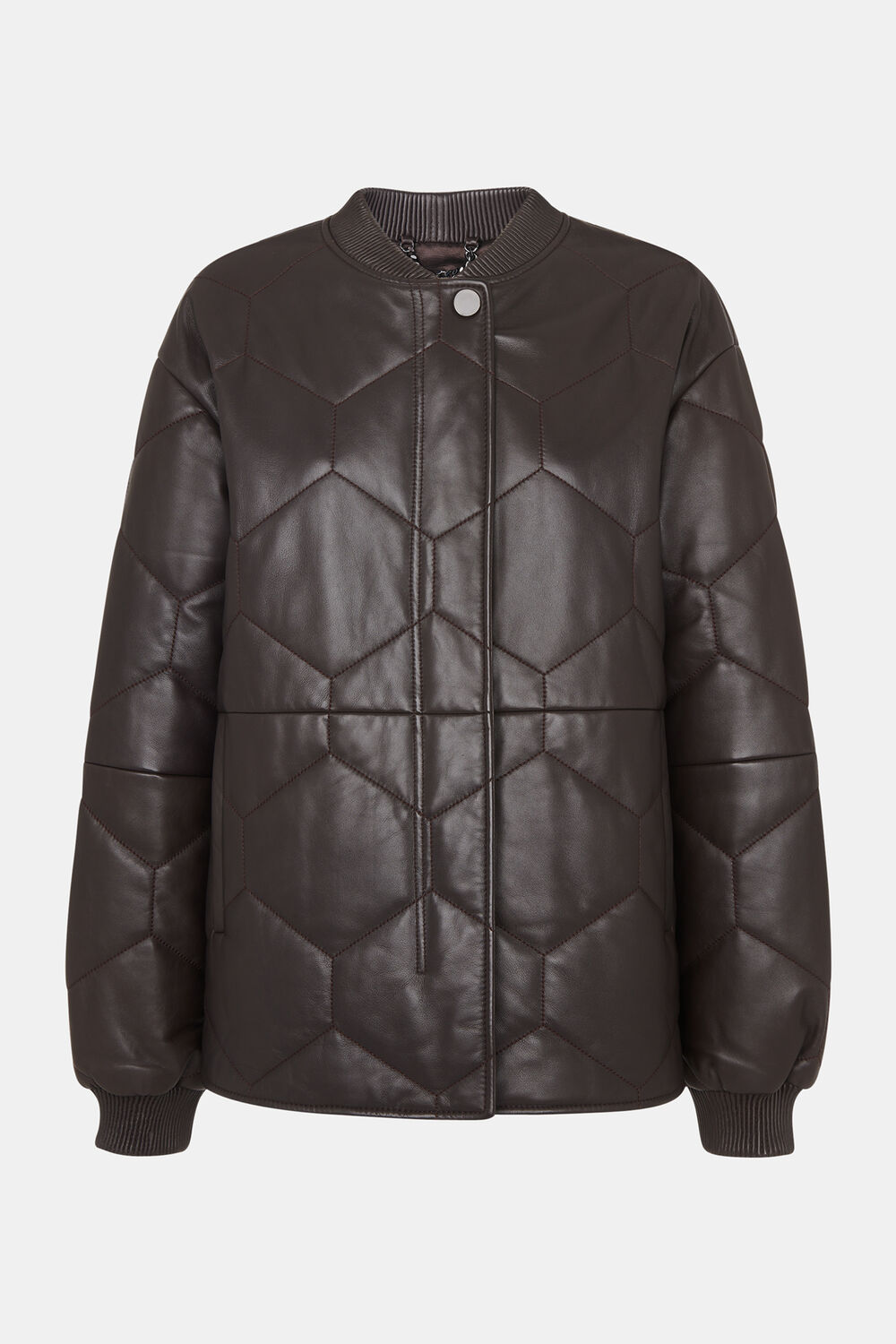 Cleo Leather Quilted Jacket