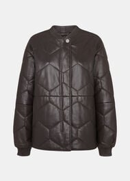 Cleo Leather Quilted Jacket