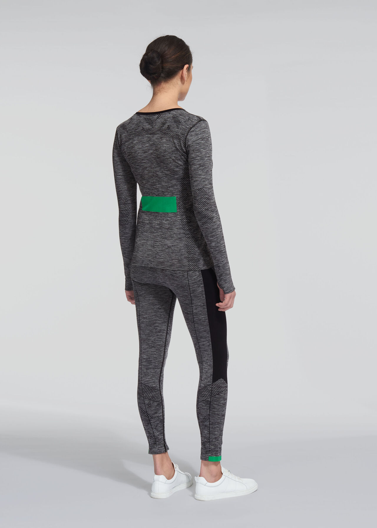 Long Sleeve Sports Top Grey