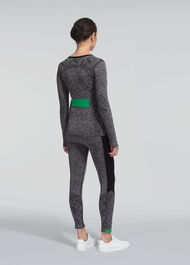 Long Sleeve Sports Top Grey