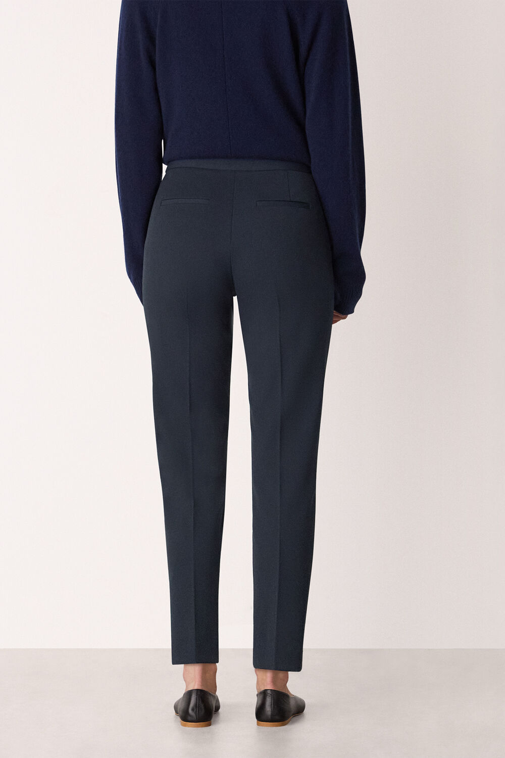 Navy Lily Cigarette Trouser
