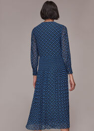 Gingham Check Pleated Dress