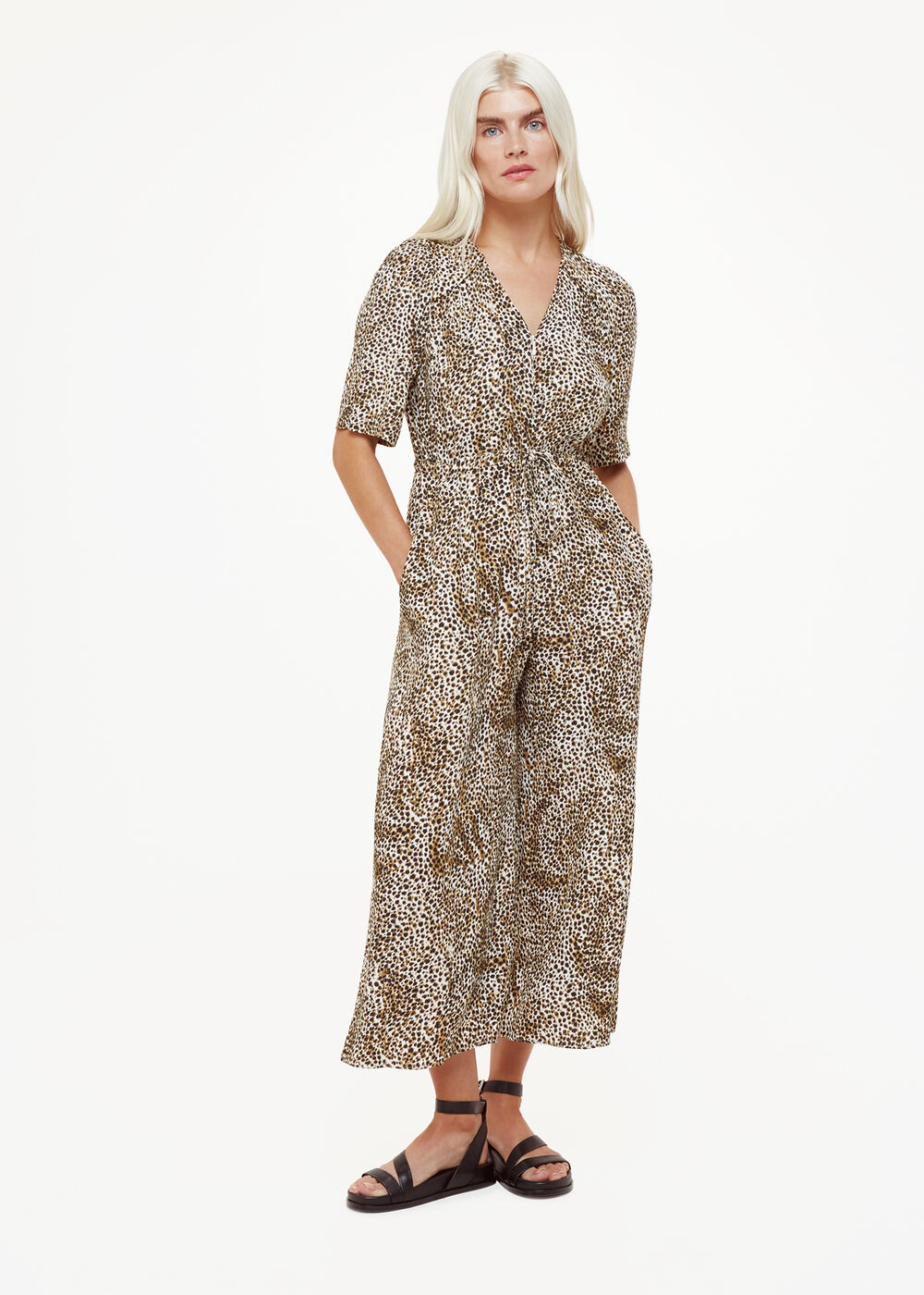 Petite Ink Spot Jumpsuit