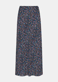 Painted Garden Bias Cut Skirt