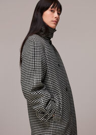 Isobel Wool Dogtooth Car Coat