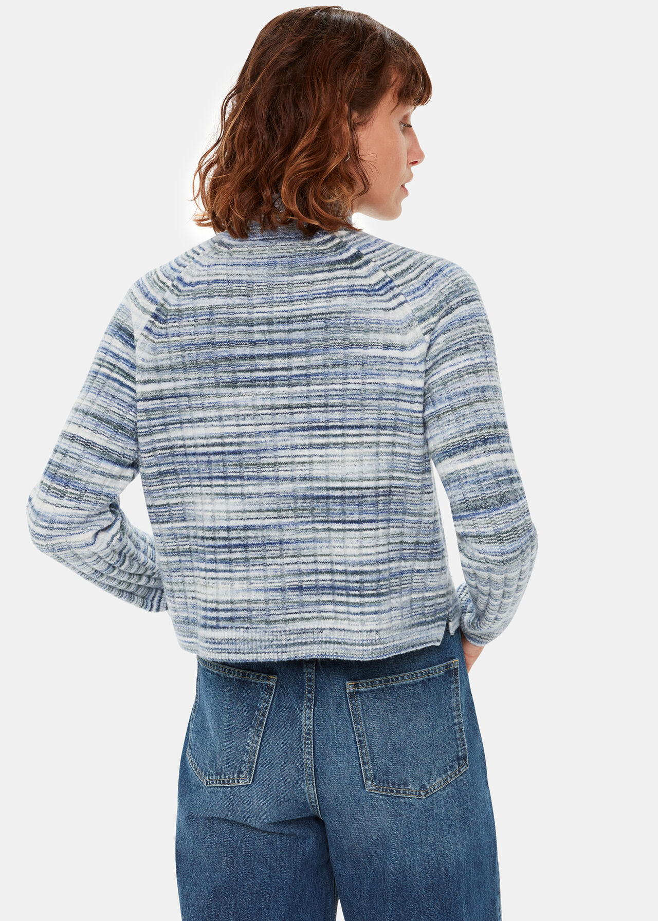 Space Dye Funnel Neck