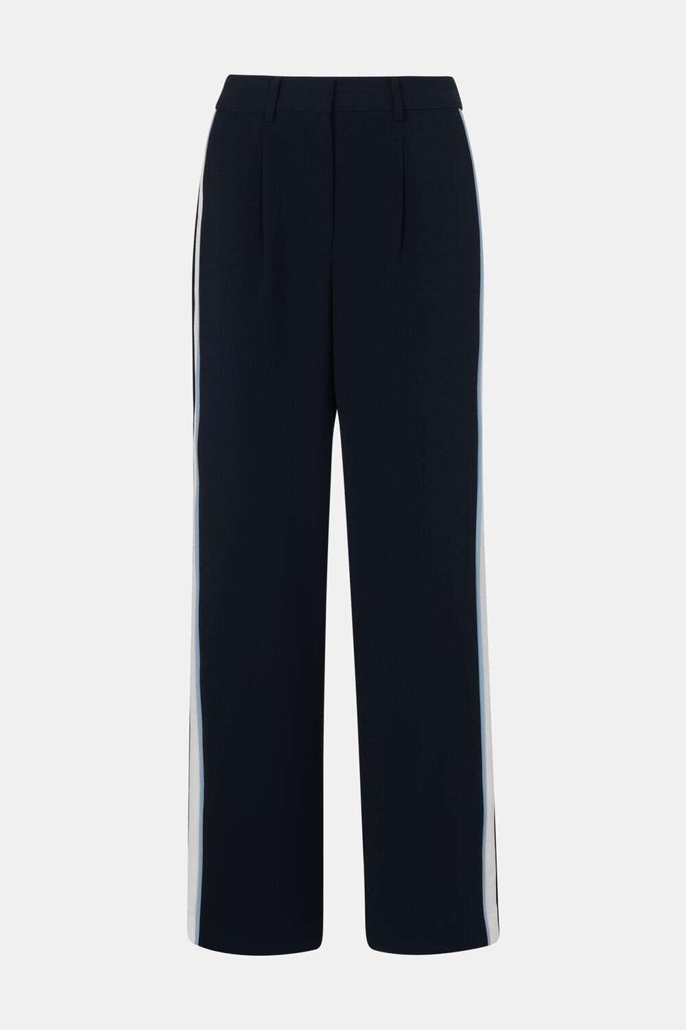 Petite Crepe Side Stripe Trouser