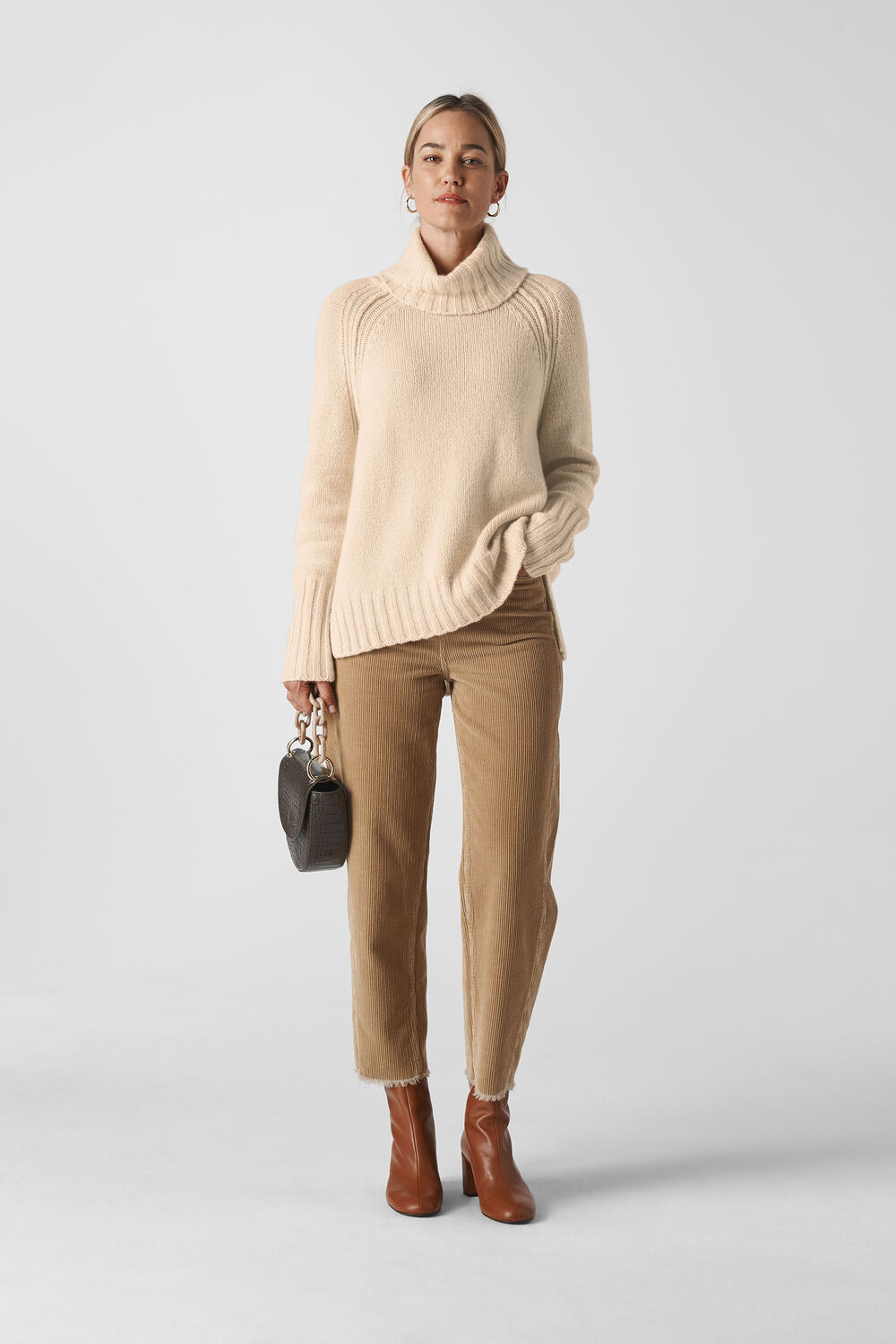 Chunky Cashmere Knit Ivory