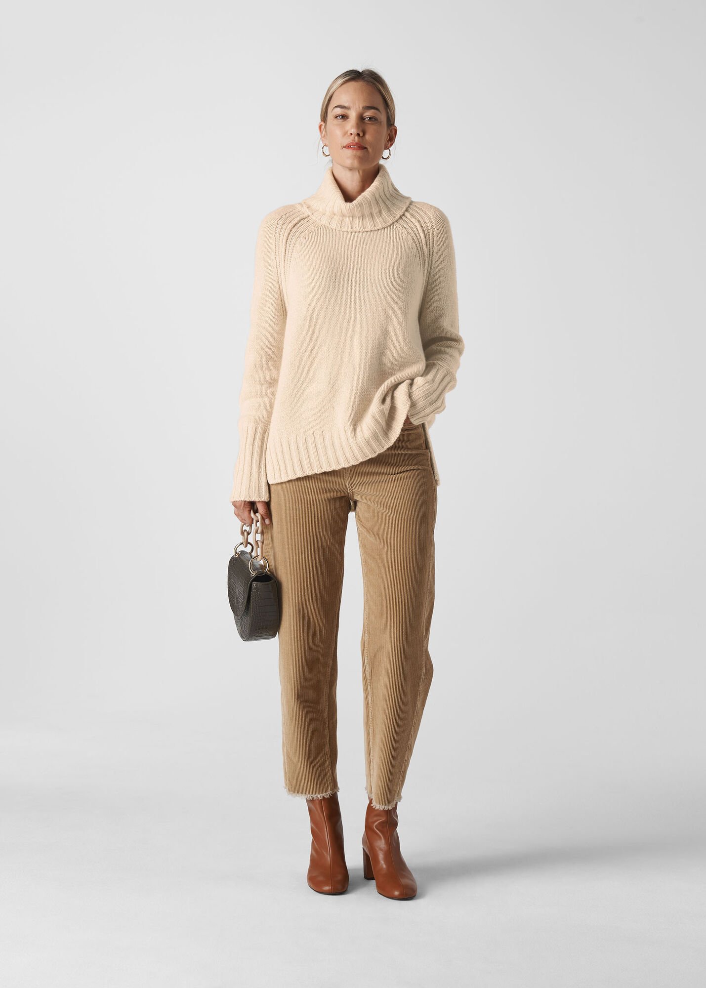 Ivory Chunky Cashmere Knit | WHISTLES