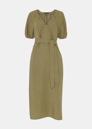 Ariella Linen Blend Midi Dress