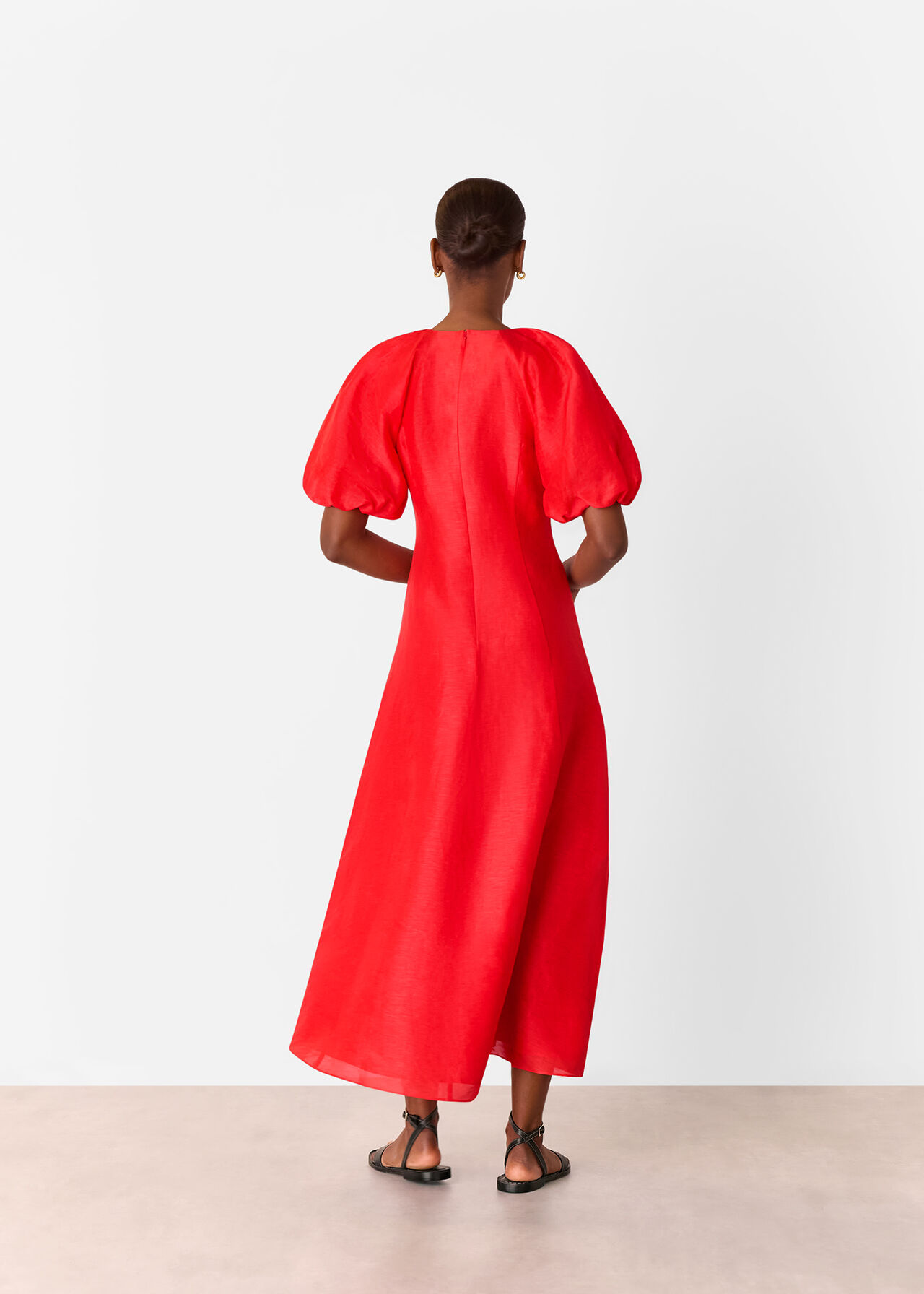 Silk Blend Taffeta Maxi Dress