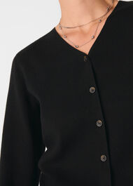V Neck Button Front Cardigan