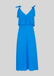 Romina Tie Detail Dress Blue