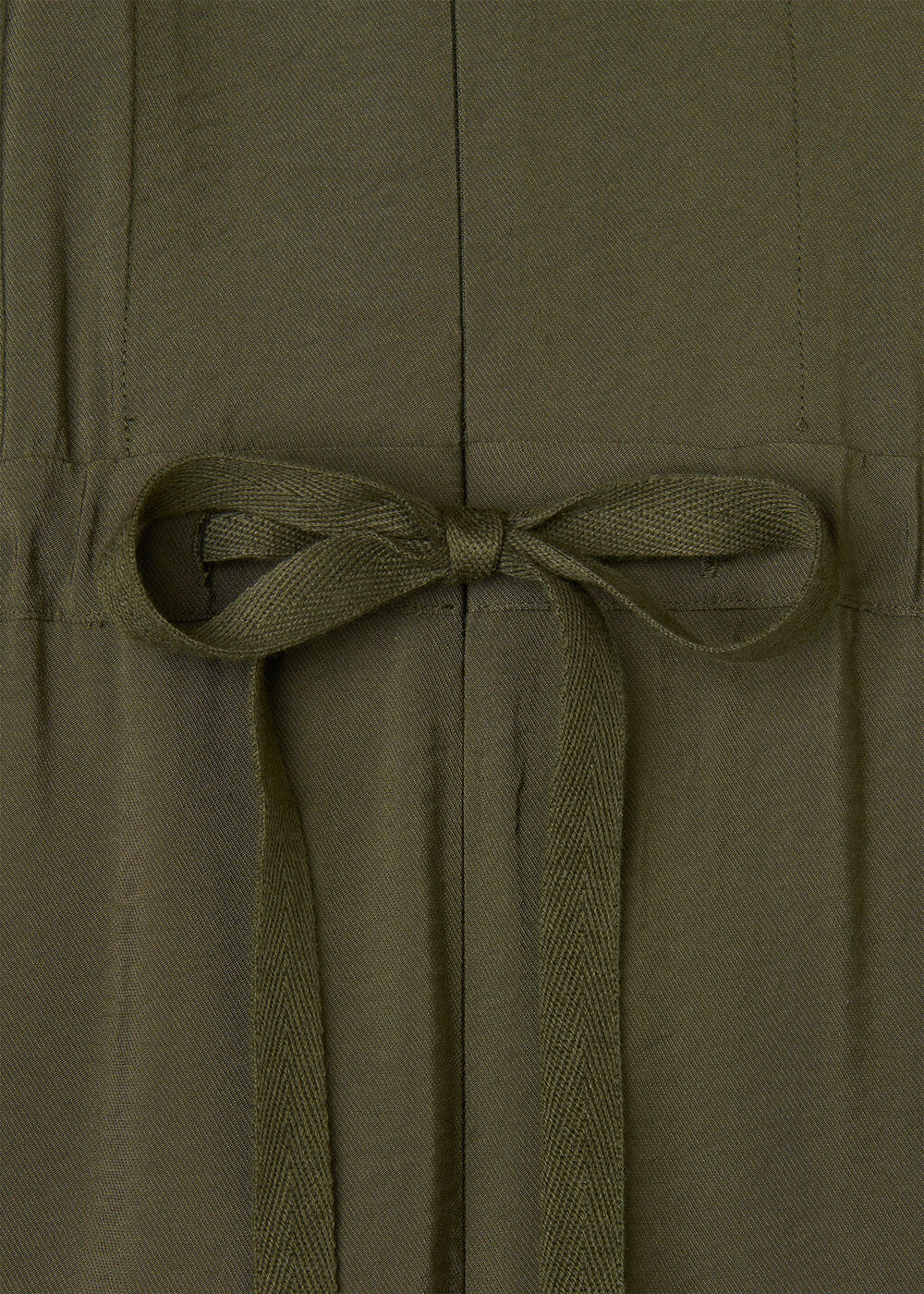 Petite Sleeveless Drawstring Jumpsuit