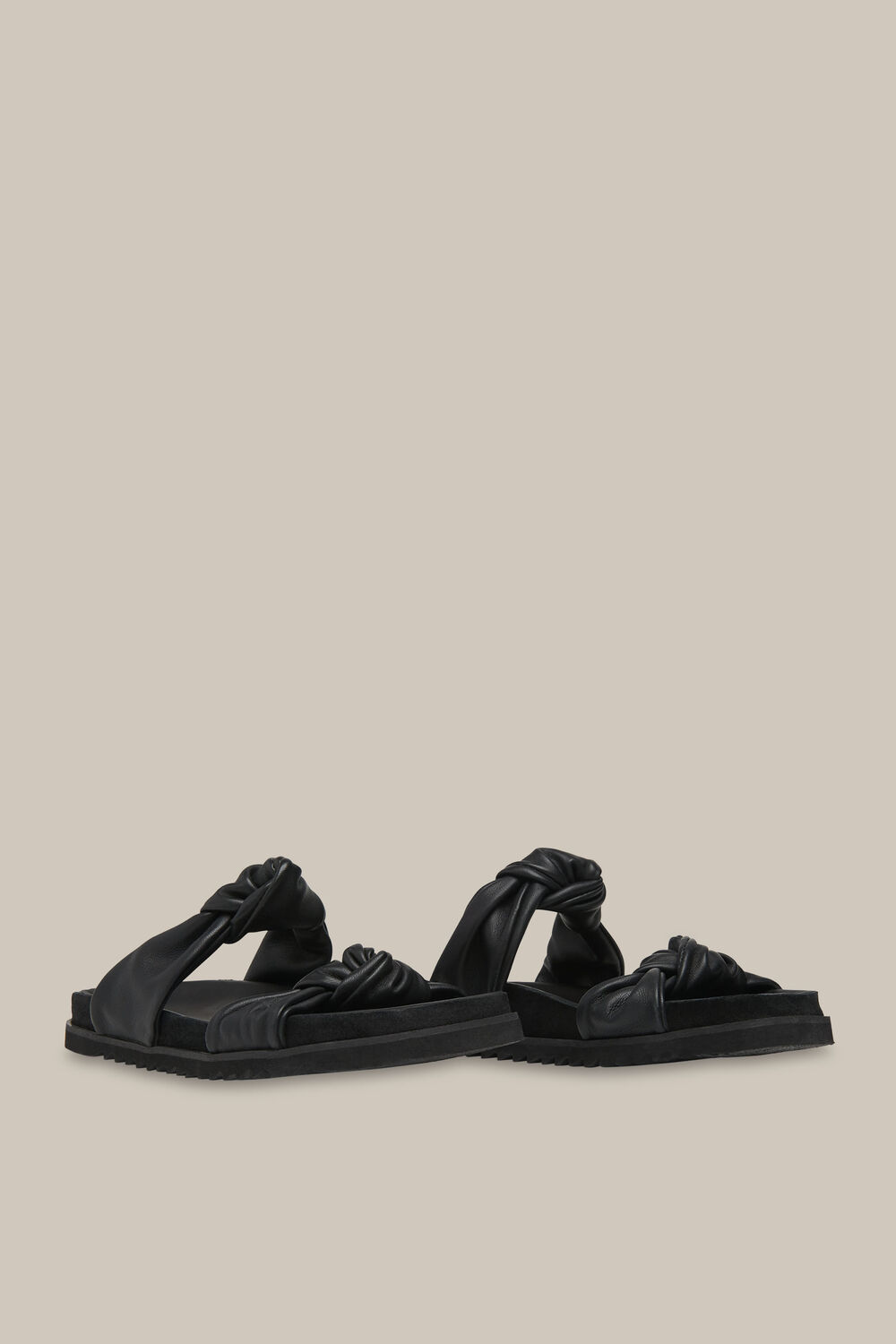 Amira Soft Knotted Slider Black