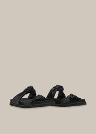 Amira Soft Knotted Slider Black