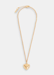 Chunky Heart Pendant Necklace