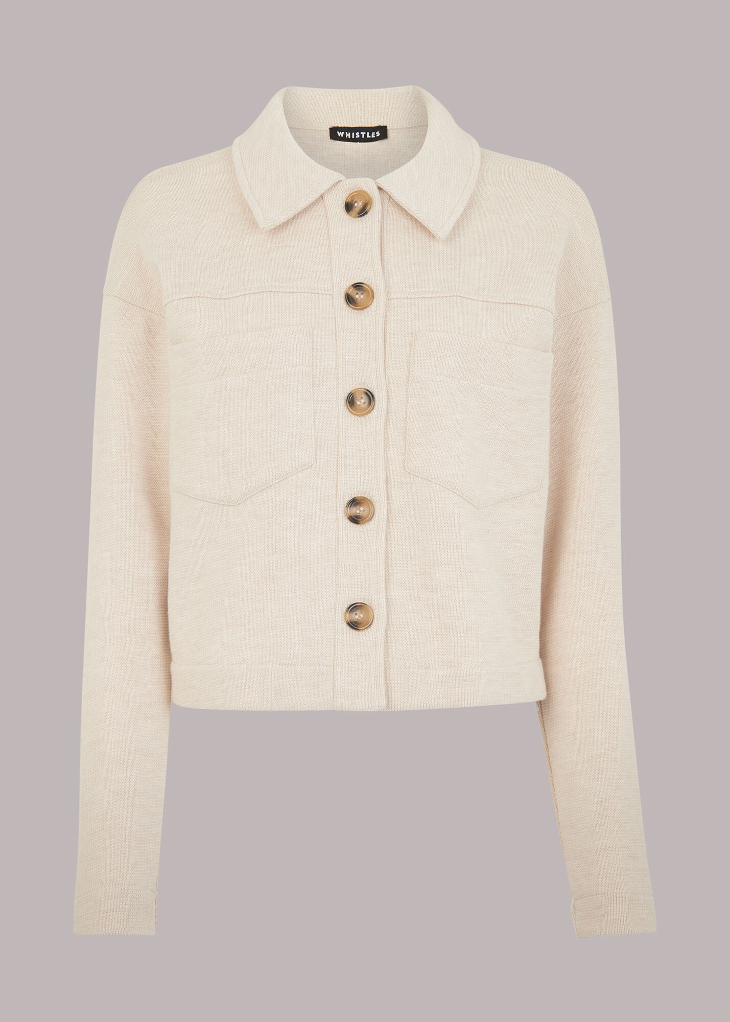 Oatmeal Utility Jersey Jacket WHISTLES Whistles