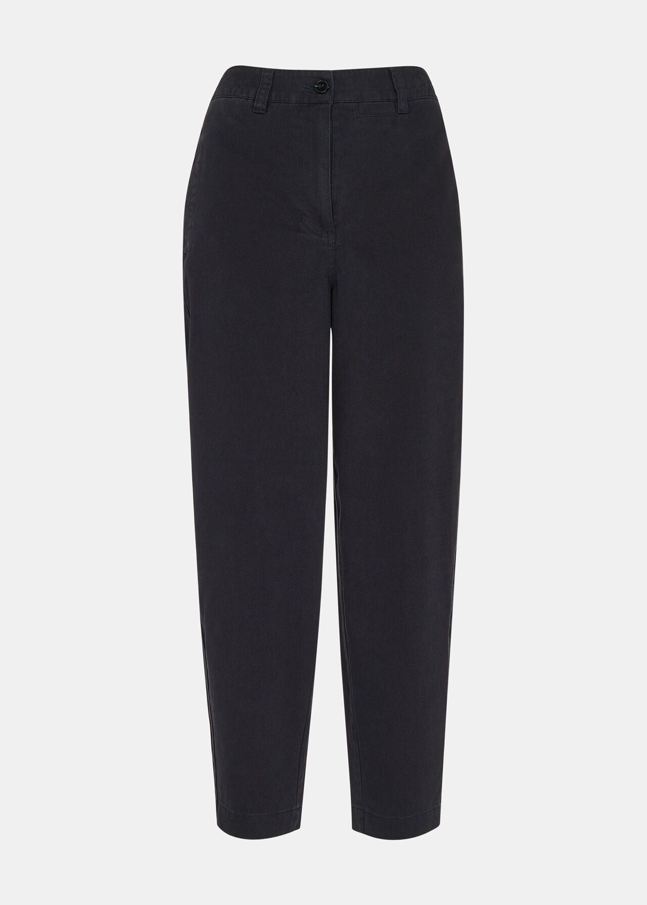 Washed Black Marie Elasticated Waist Chino WHISTLES Whistles UK