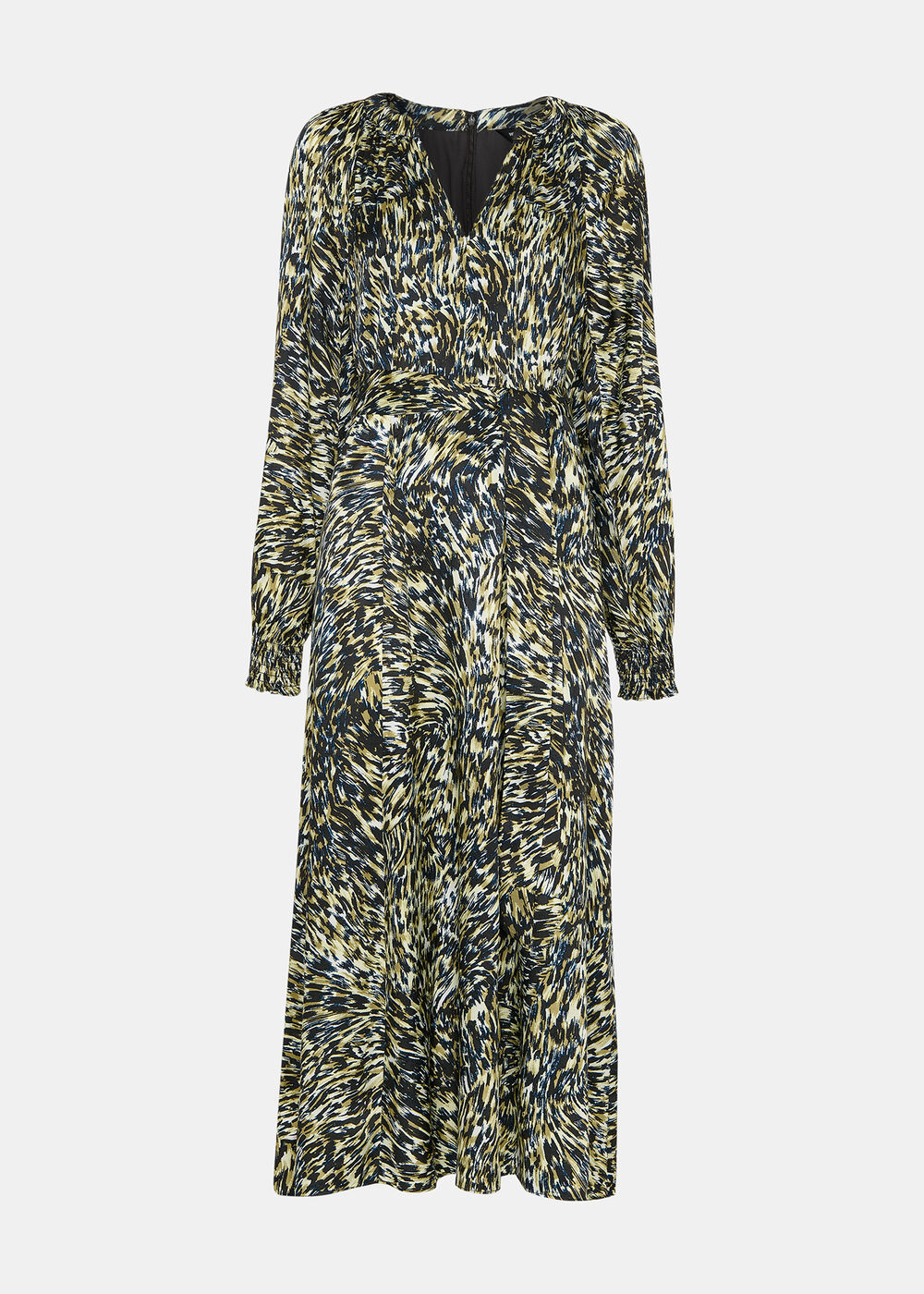 Leopard Swirl Midi Dress
