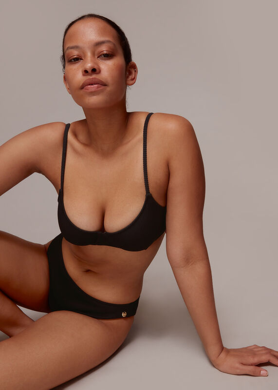 Ribbed Basic Bikini Bottom