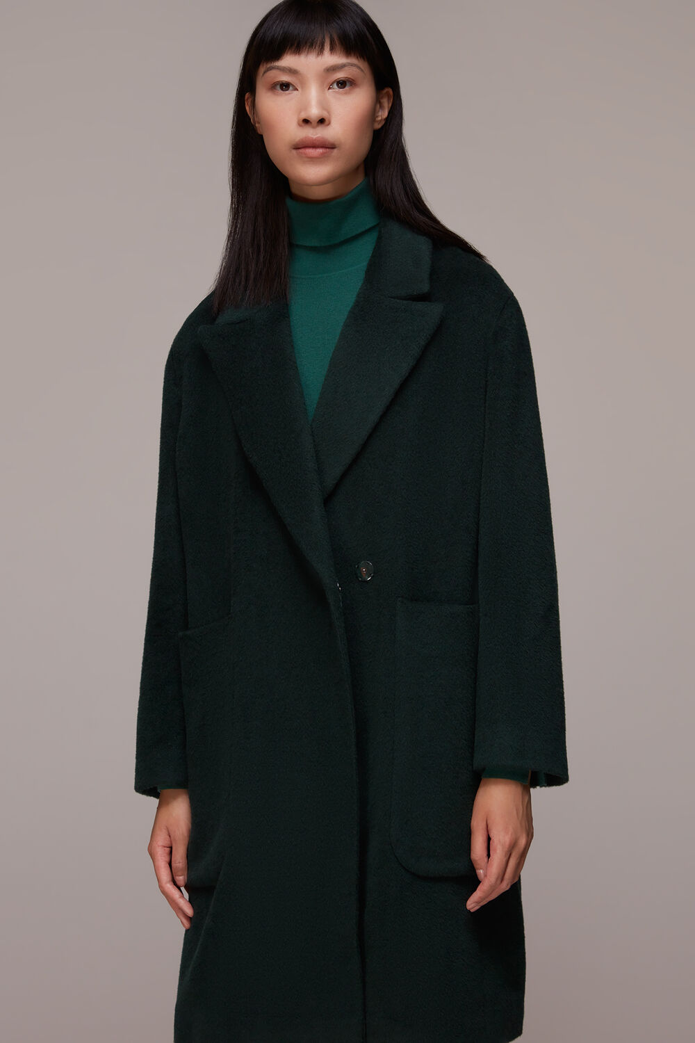 Lola Wool Mix Cocoon Coat