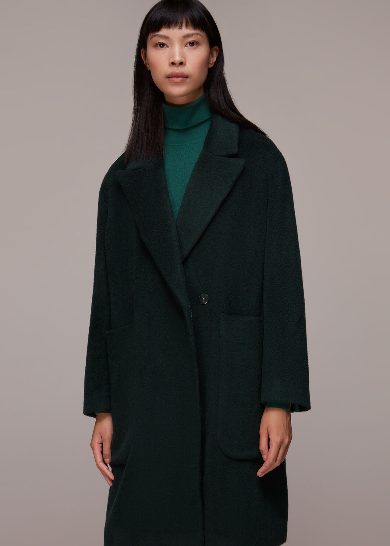 Lola Wool Mix Cocoon Coat