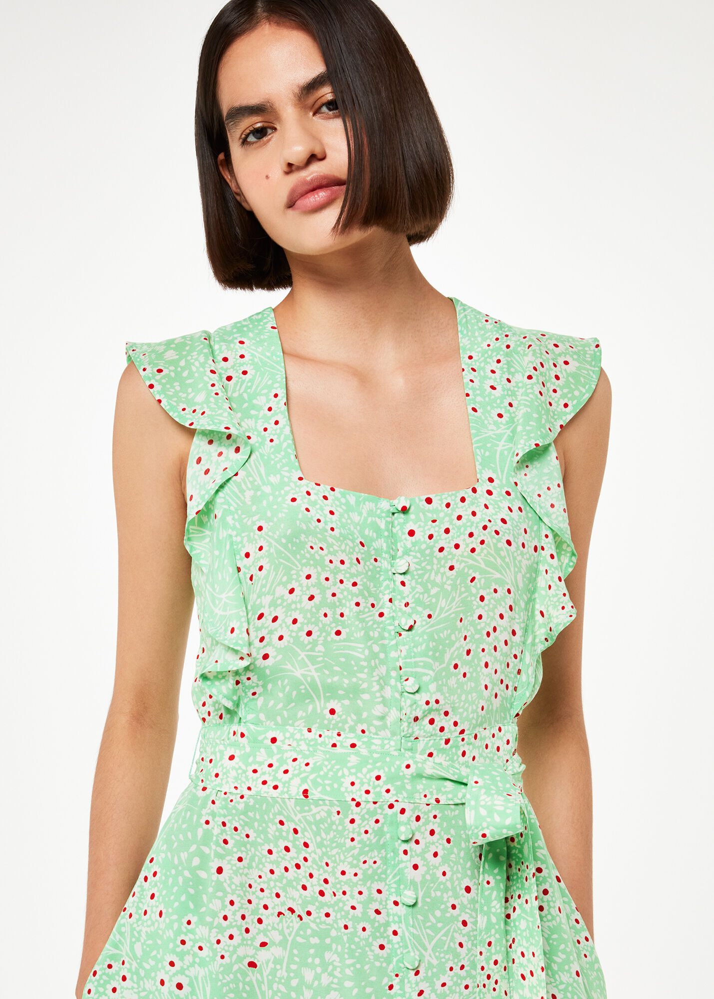 Whistles daisy best sale chain wrap dress