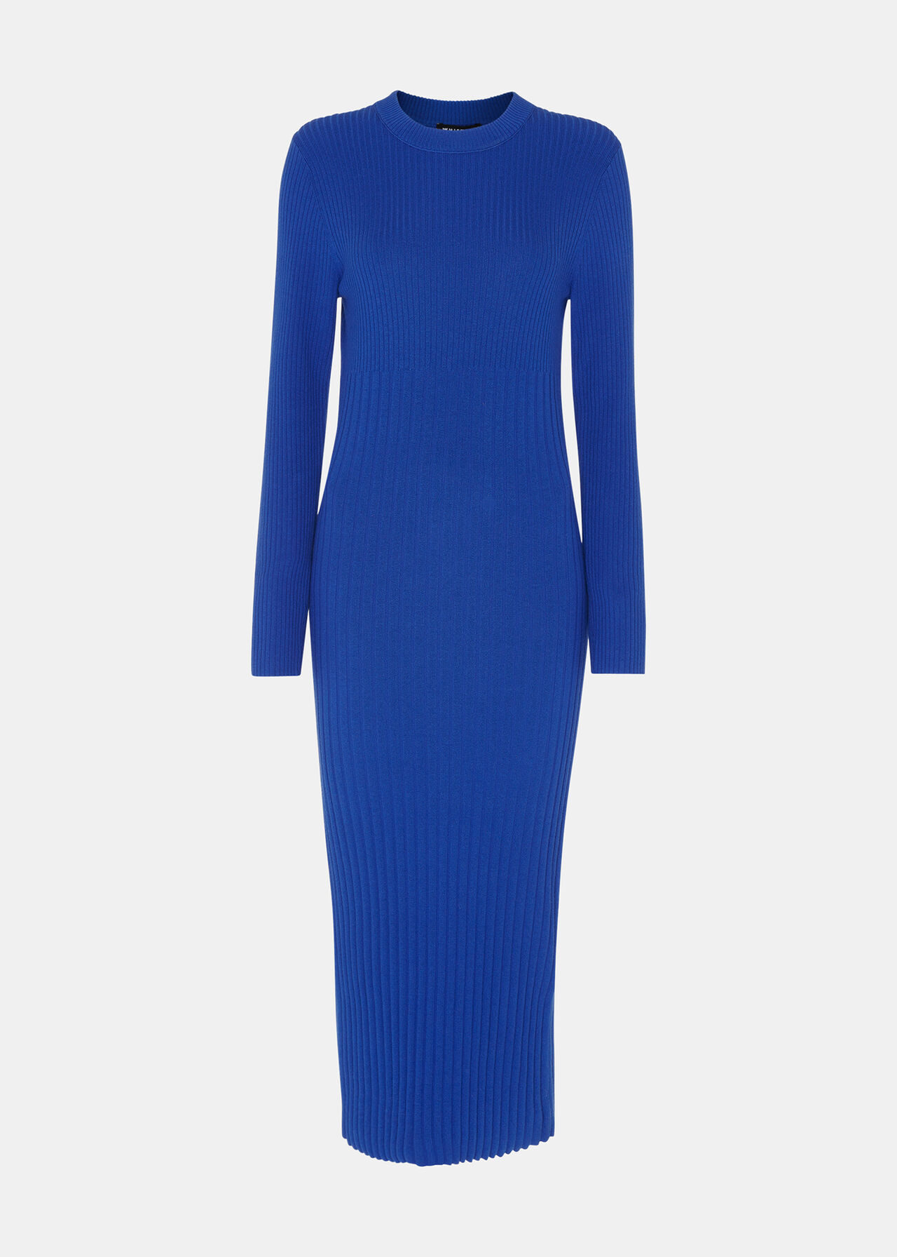 Ribbed Knitted Midi Dress