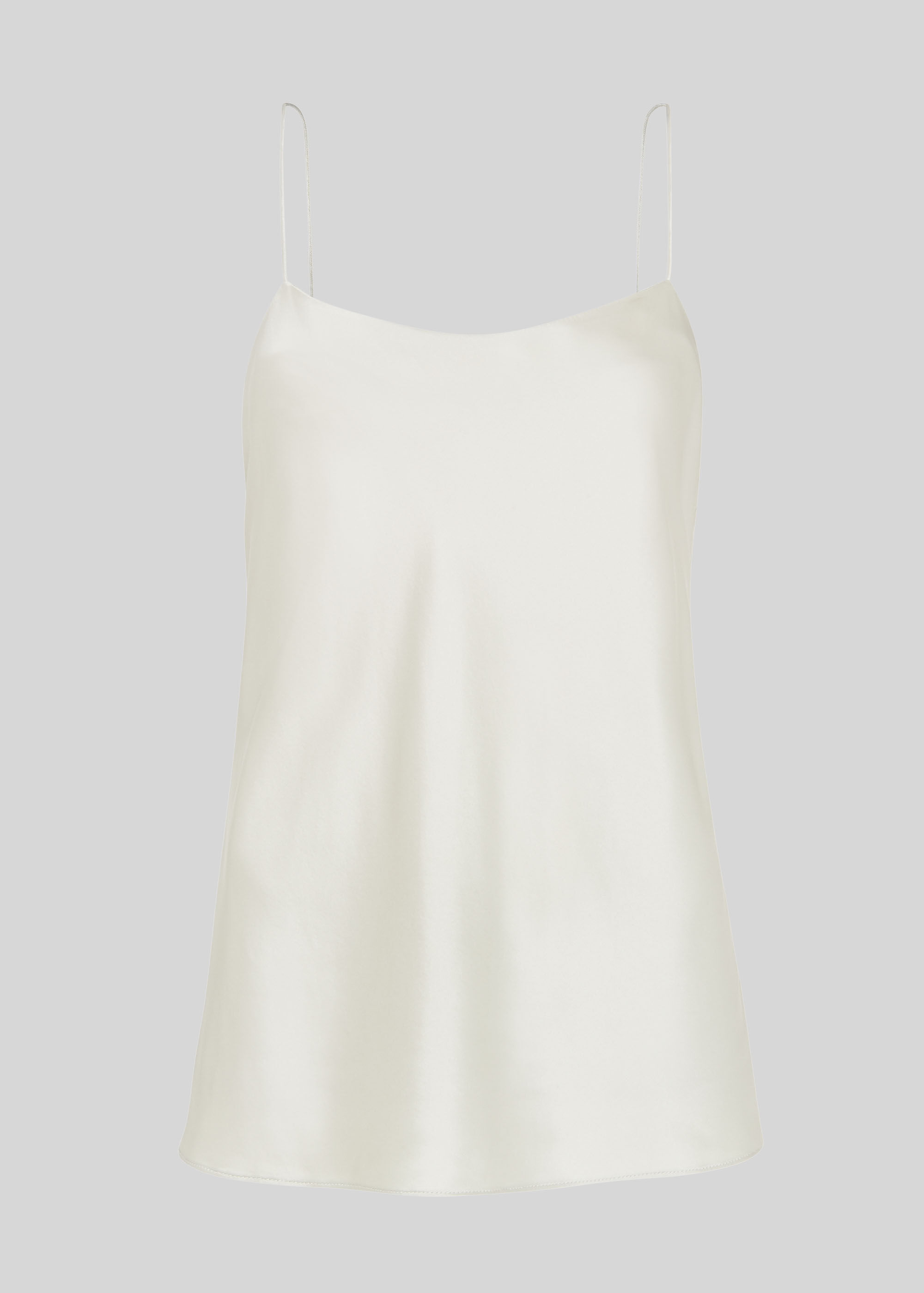 White silk shop cami top