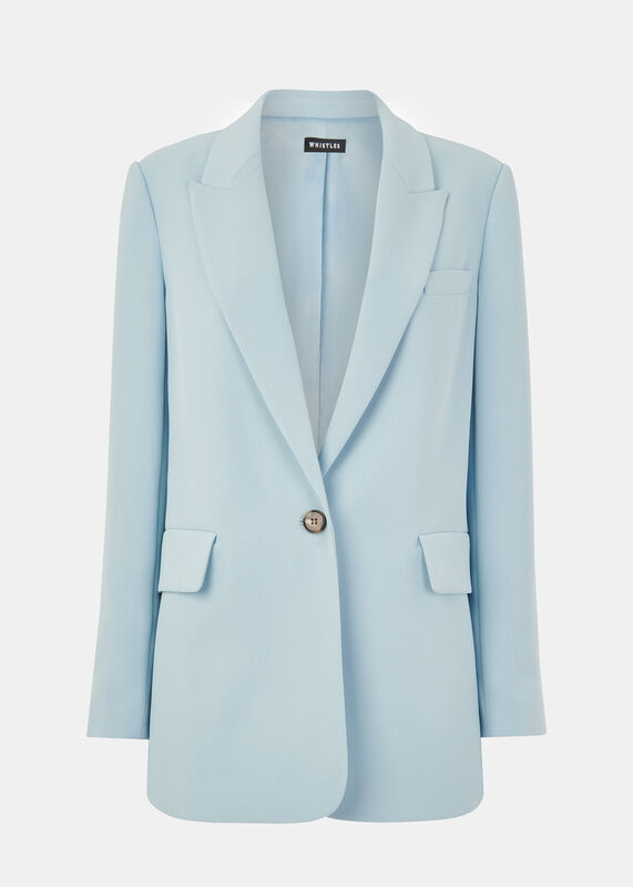 Crepe Boyfriend Blazer