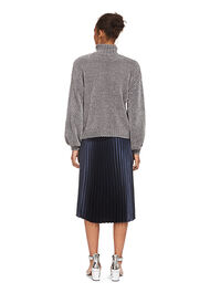 Satin Pleated Skirt