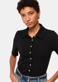 Grace Ribbed Polo