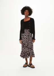 Leopard Spot Wrap Skirt