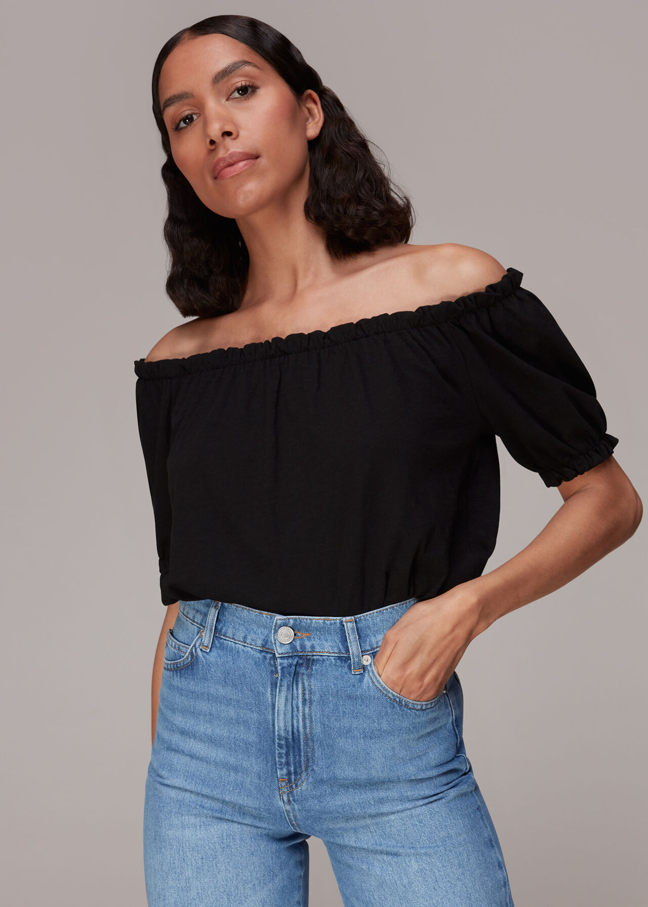 Frill Detail Cotton Tee