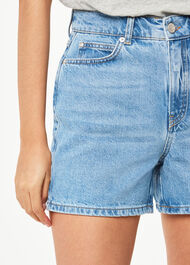 High Waist Denim Short