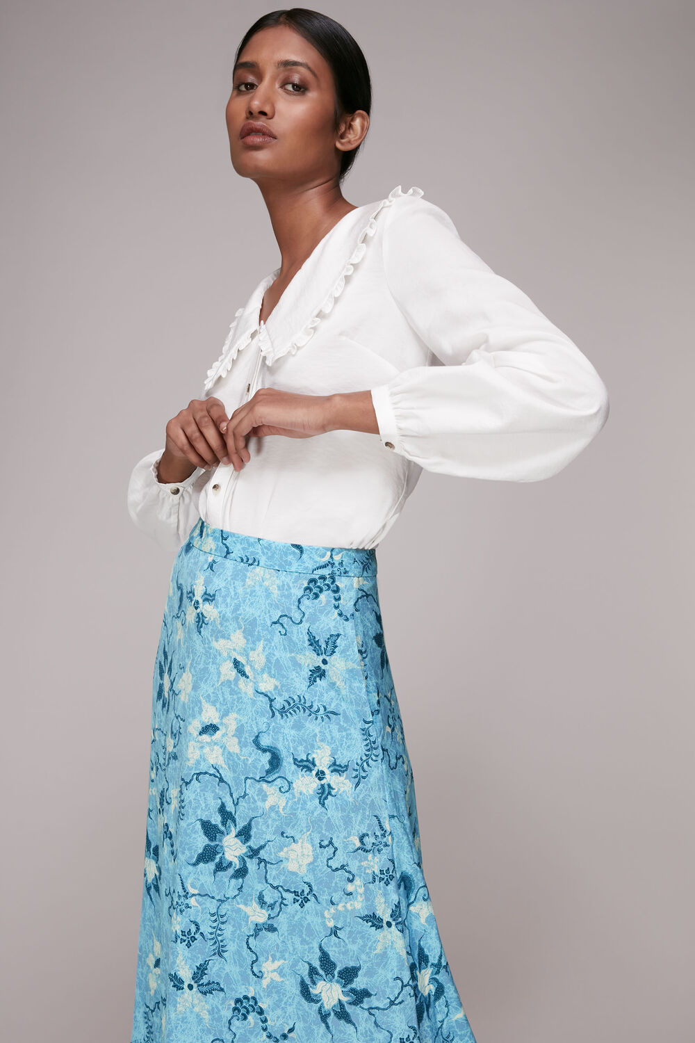Batik Garland Print Skirt