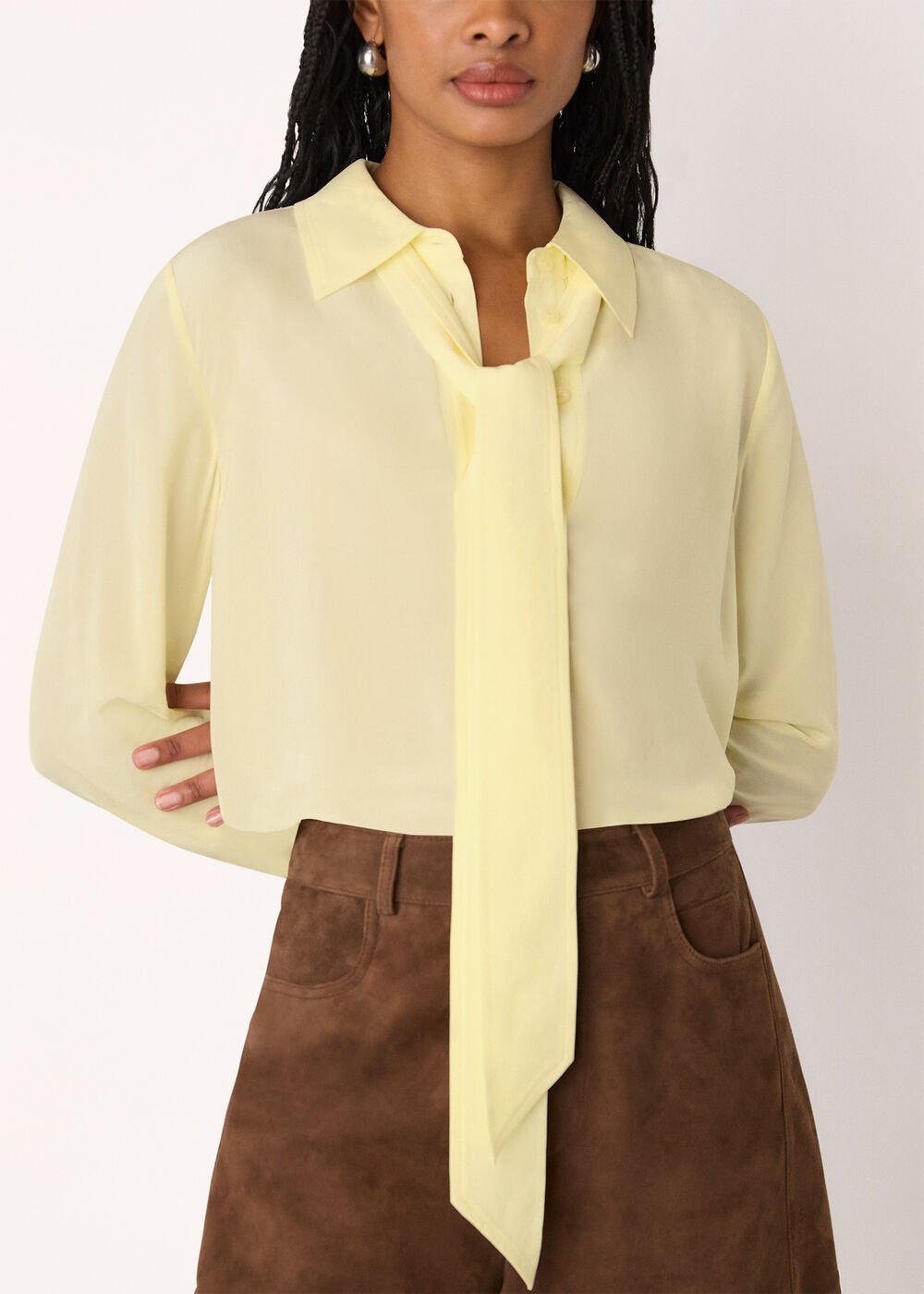 Tie Detail Classic Shirt