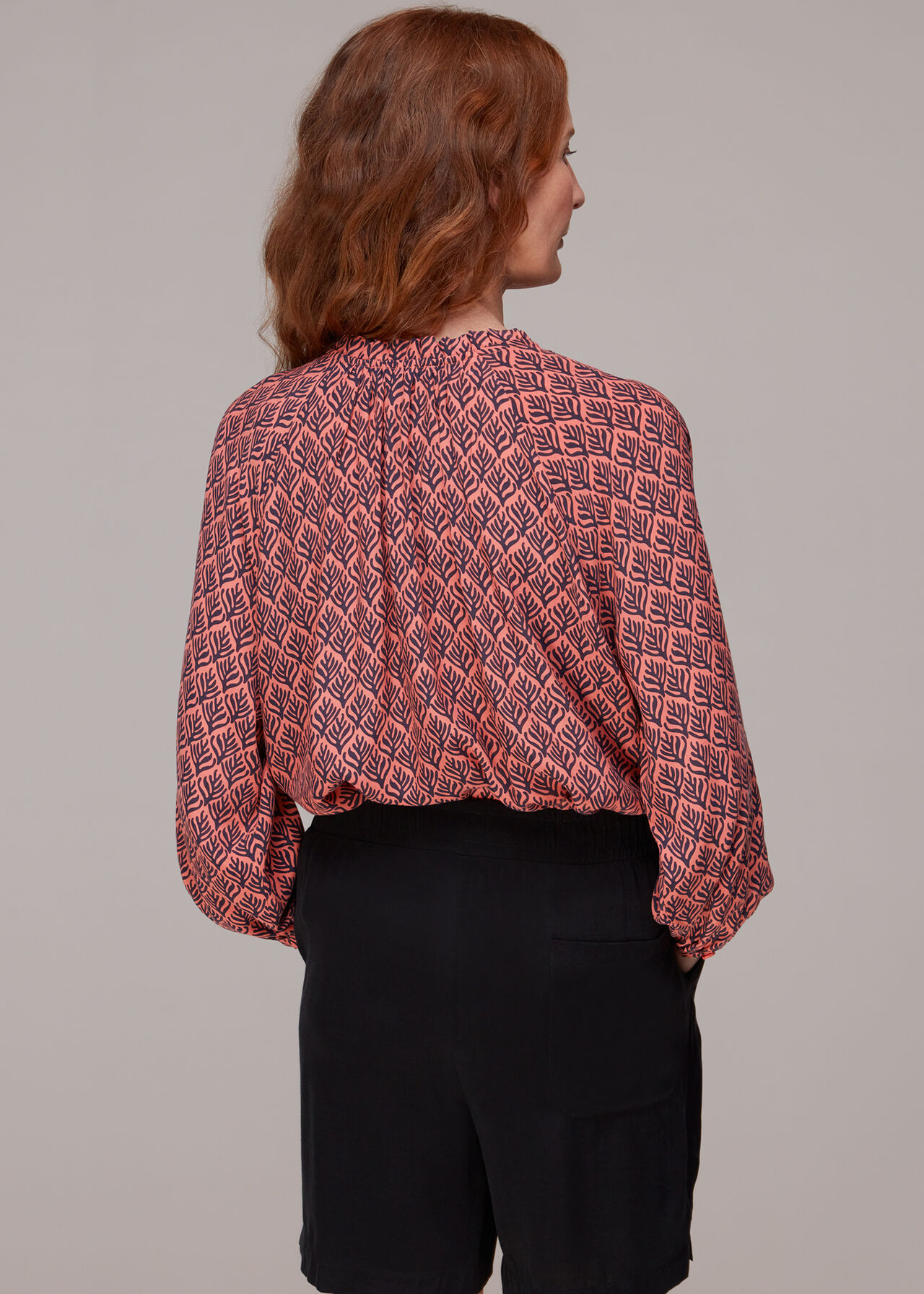 Sea Tree Print Blouse