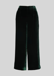 Velvet Silk Mix Trouser Green