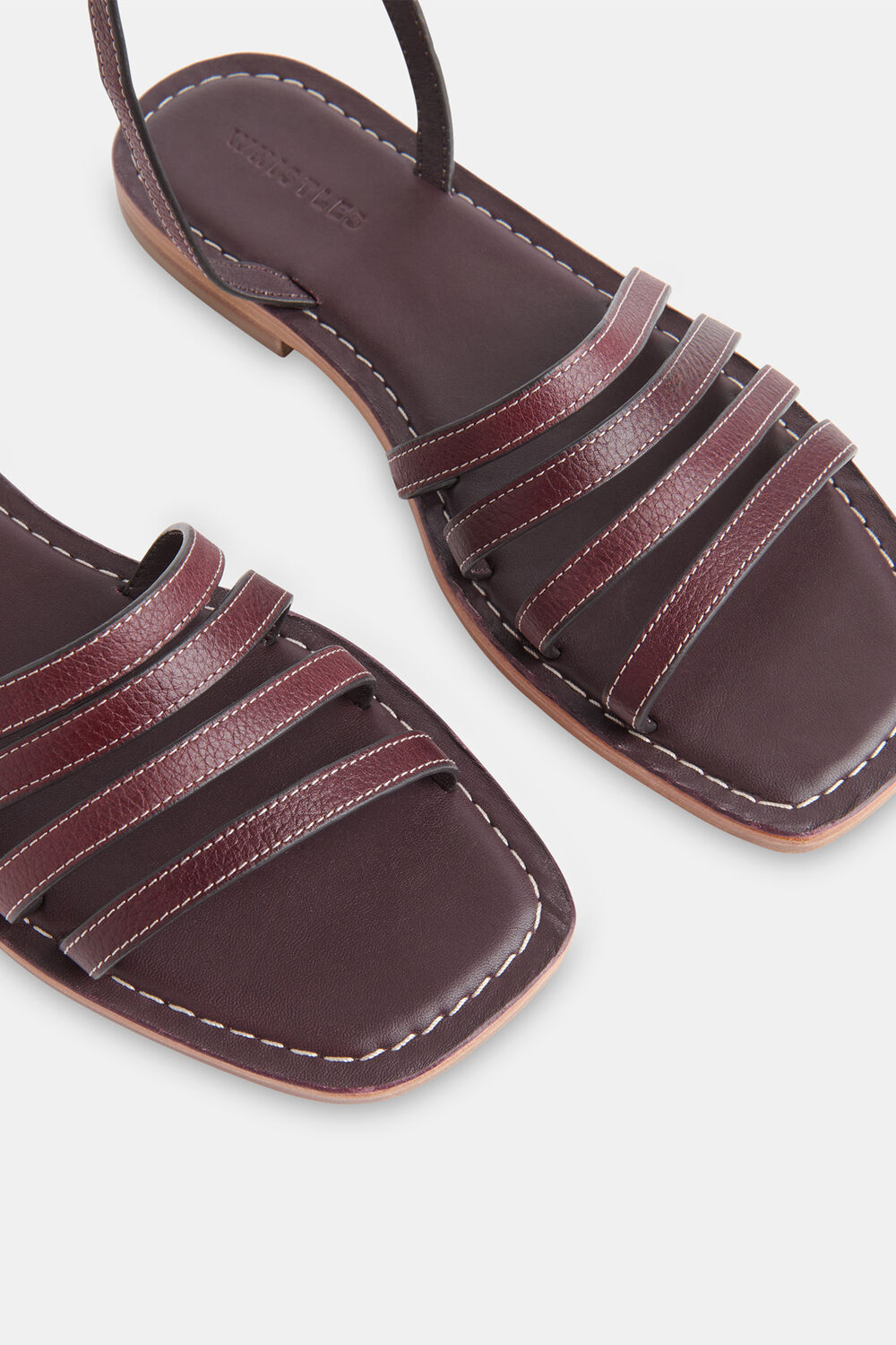 Aubergine Bruna Strappy Sandal