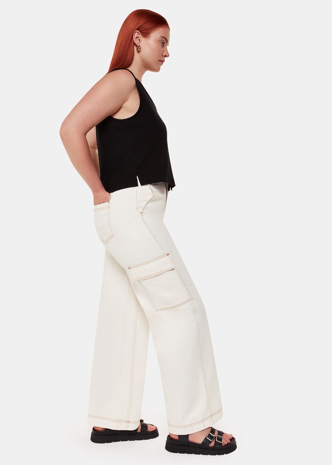 Wide Leg Cargo Jean