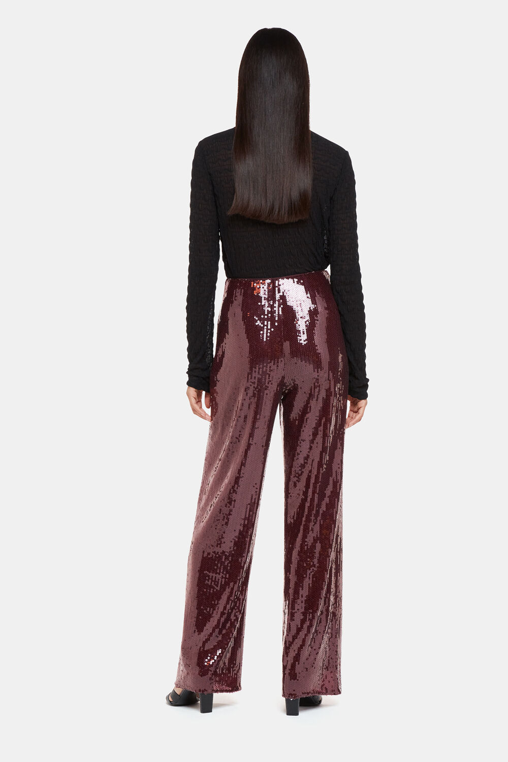 Aubergine Sandra Sequin Trouser